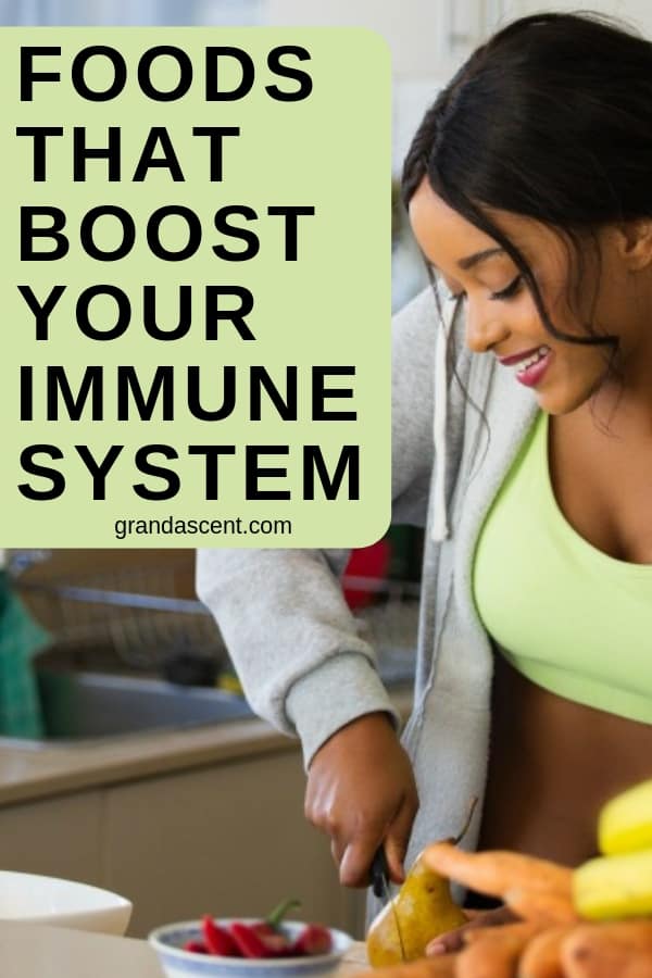 Feel a cold or flu coming on? You can boost your immune system quickly with these 4 powerful foods. #immunesystem #cold #flu #naturalremedies #boostimmunesystem #vitaminc #chickennoodlesoup #stayhealthy #healthyeating #immuneboosters